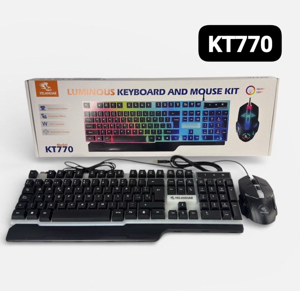 M - Combo Gamer 2 en 1 Yelandar KT770