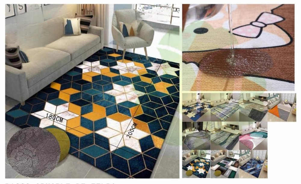 M - Alfombra Decorativa 180x200 SJ-286-E