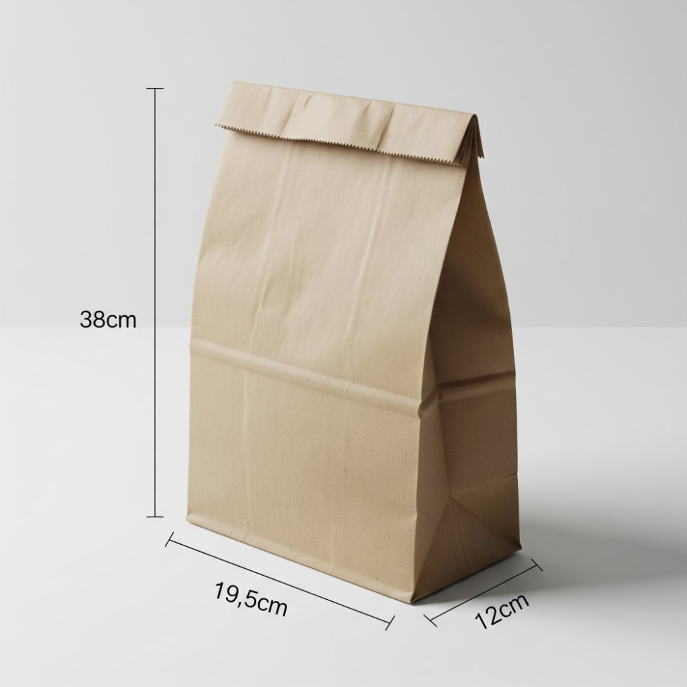 Bolsa Papel Kraft 16 Lb 50U