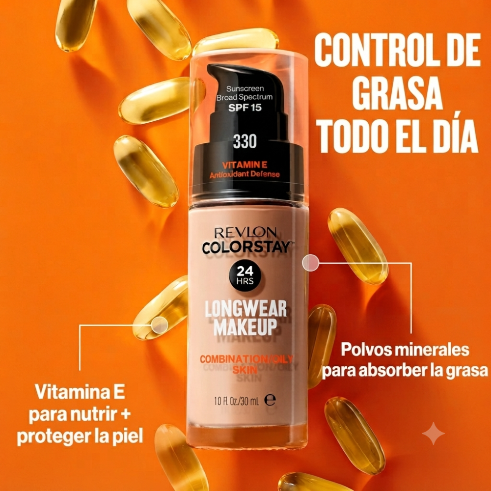 ColorStay Maquillaje de larga duración SPF 15 REVLON - 30 ml