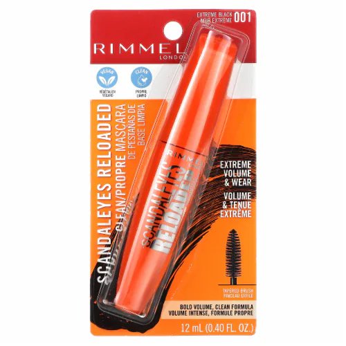Máscara Scandaleyes Reloaded RIMMEL LONDON - 001 Extreme Black