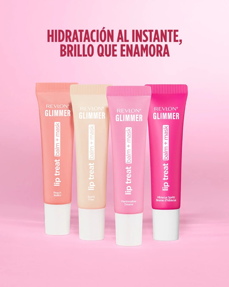 Bálsamo Glimmer Lip Treat + Mascarilla REVLON Glimmer