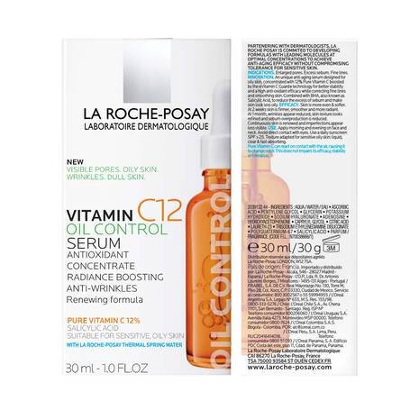 Sérum de control de aceite de vitamina C12 - 30 ml