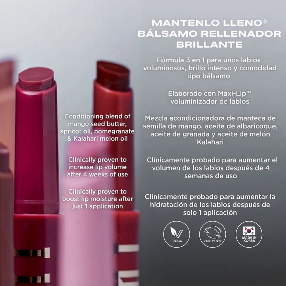 Bálsamo voluminizador brillante Keep It Full MILANI