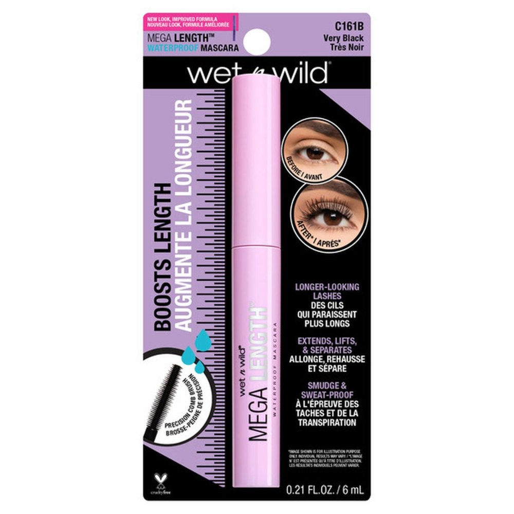 Máscara impermeable Mega Length - Negra wet n wild
