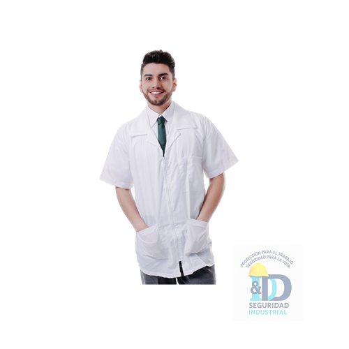 Bata Medica Manga Corta Antifluido