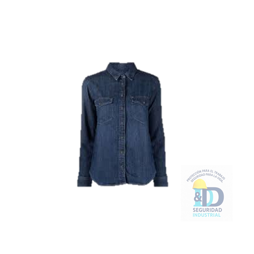 Camisa Jean 7 Oz Dama Talla L