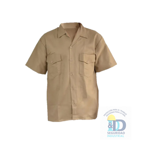 Camisa Drill Manga Corta Talla XL