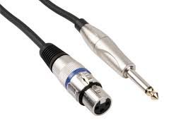 Cable XLR H - 6.3mm Mono 5M