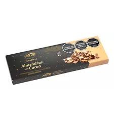 Turrón de almendras con cacao tipo alicante