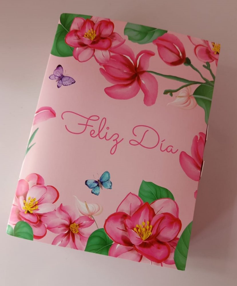 Caja tipo libro Feliz Día