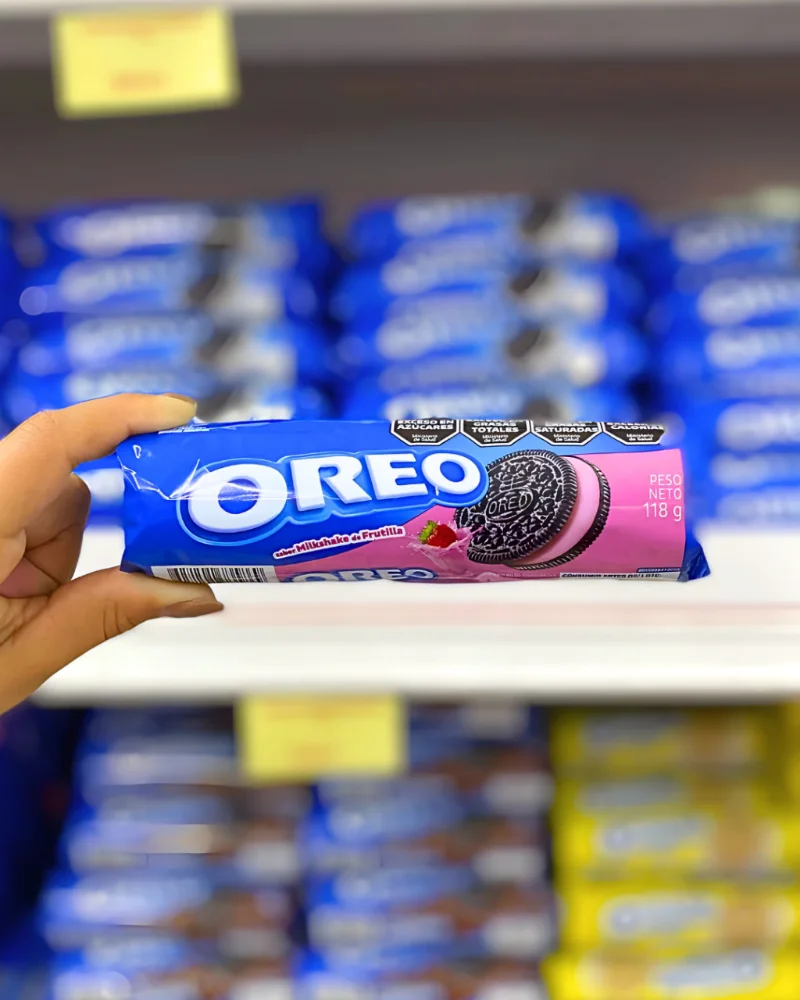 Galletitas Oreo Milkshake de Frutilla x 118grs