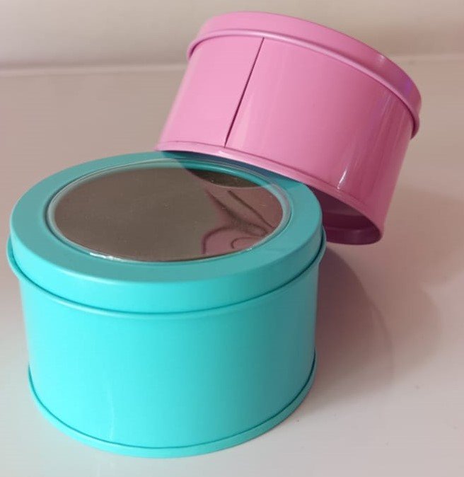 Lata redonda con visor