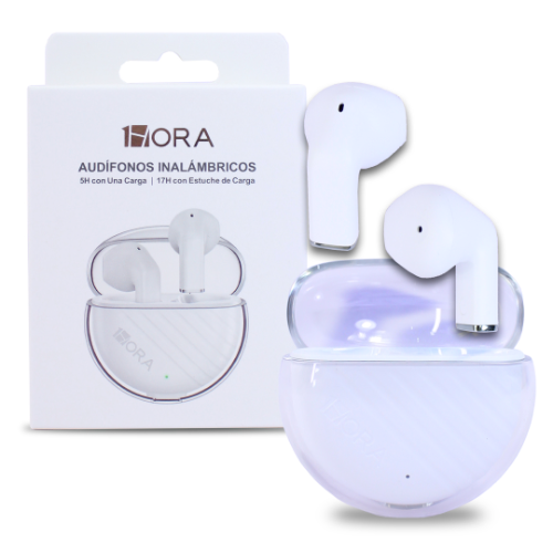 Audifonos Inalambricos 1Hora AUT209 Blancos