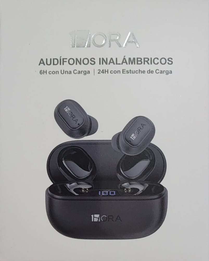 AUDIFONOS BLUETOOTH 1HORA AUT212 NEGROS