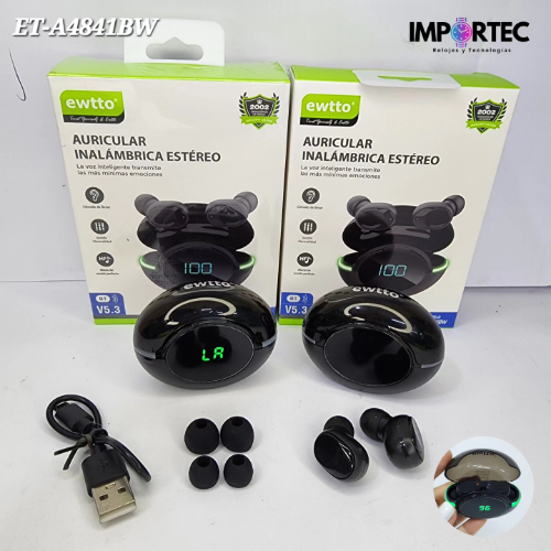 Audifonos Inalambricos ewtto ET-A4841BW