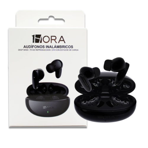 Audifonos Inalambricos 1Hora AUT205 Negro
