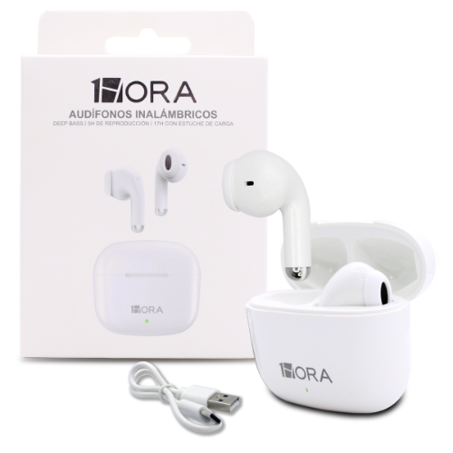 Audifonos Inalambricos 1Hora AUT203 Blanco