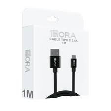 CABLE 1HORA USB-C   NEGRO CAB249