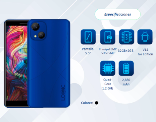 Logic L55V Azul Tigo  351072450093434