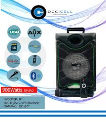 OCCICEL 0-1827 Reproductor Bluetooth Super Bass 1500mAh