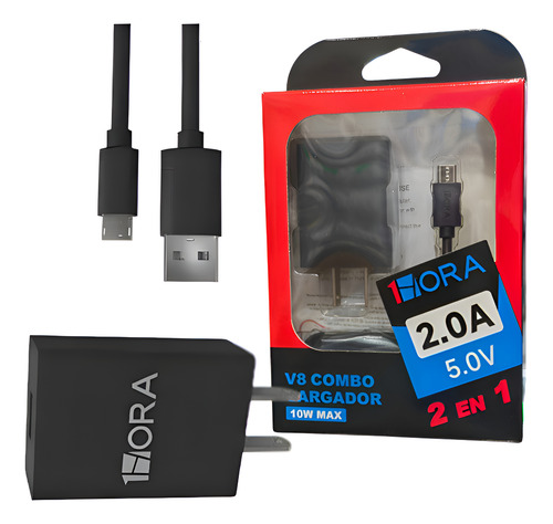 1Hora USB a V8 Combo 2 en 1 10W Max