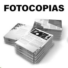 FOTOCOPIAS A BLANCO Y NEGROS