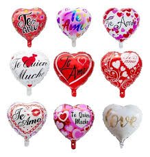GLOBO METALIZADO TE AMO Y TE QUIERO 18¨