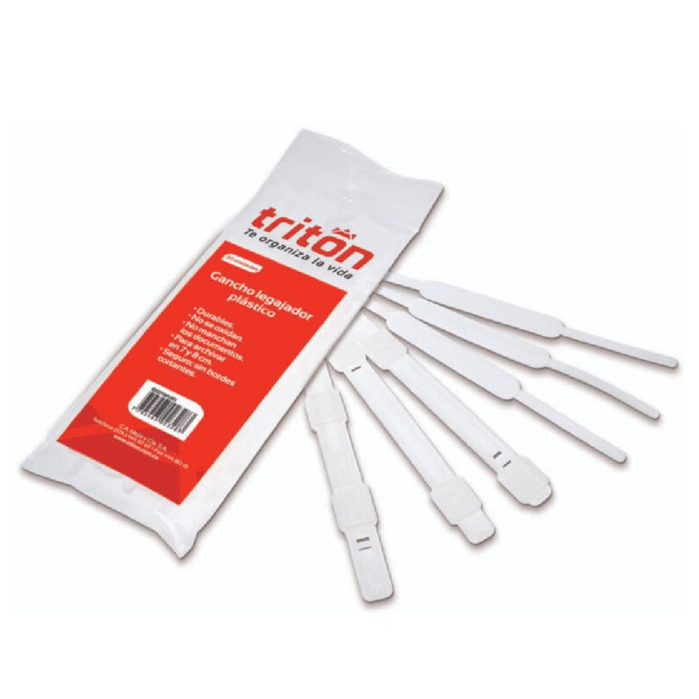 Gancho Legajador Plastico Triton