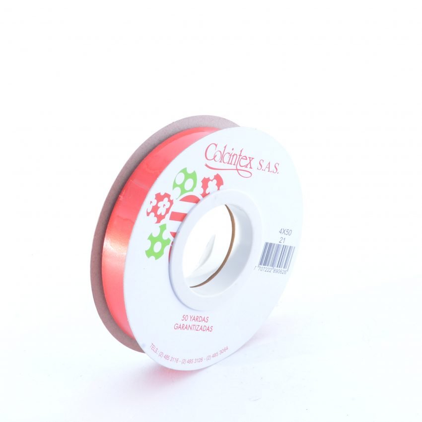 Cinta de papel 4.50mts rojo POR METRO