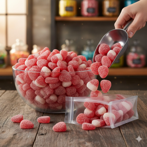 Bolsita gomitas Frutilla y Crema
