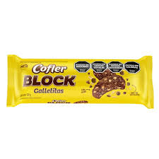 Galletita Cofler Block cookies Tubo 124gr