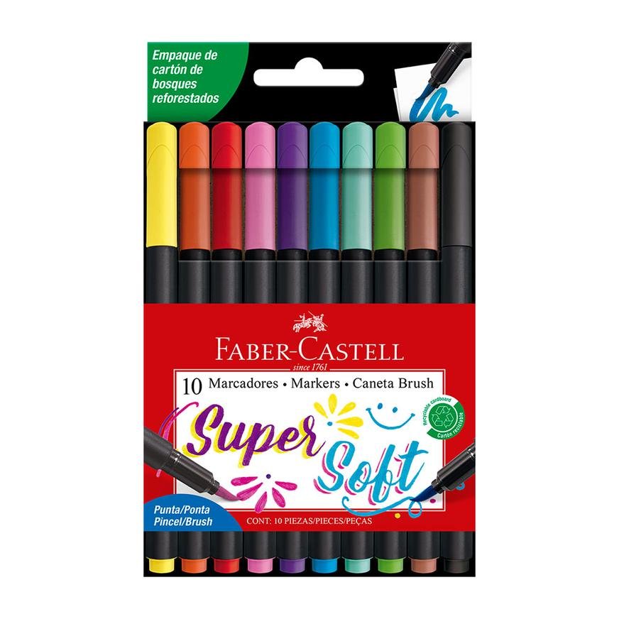 PLUMONES SUPER SOFT EST X 10 FABER