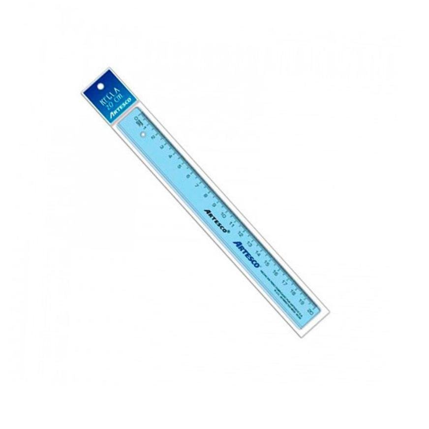 REGLA 20CM CRISTAL ARTESCO