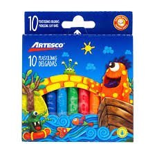 PLASTILINA DELGADA ARTESCO X 10 UNID