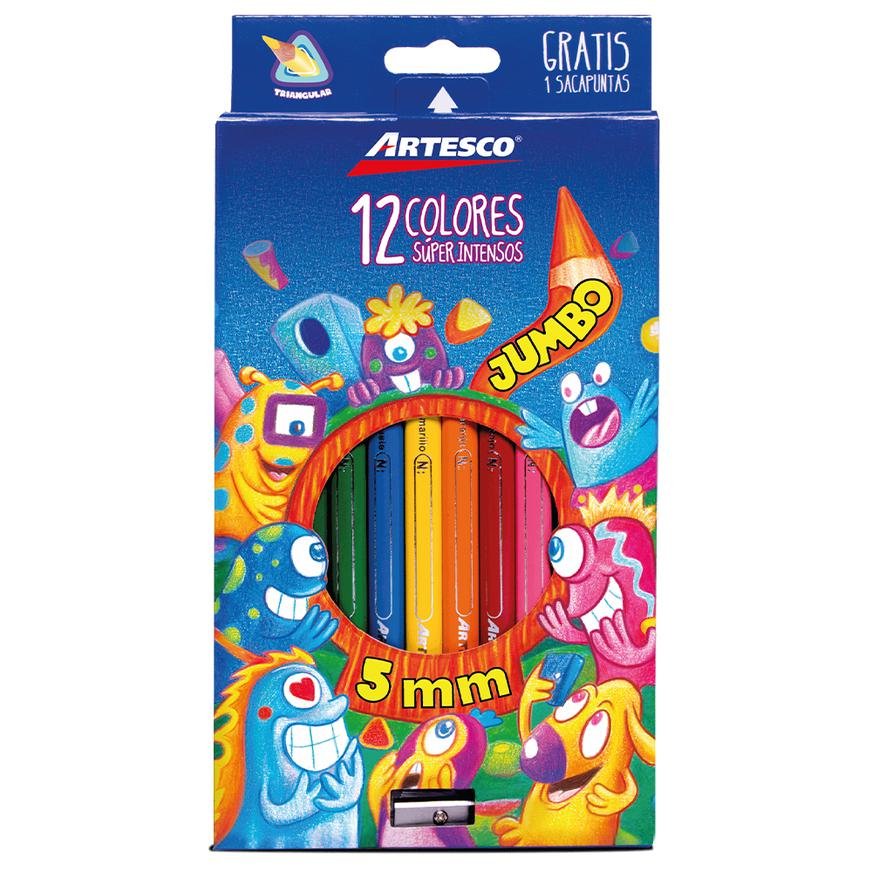 COLORES JUMBO ARTESCO X 12 UNID