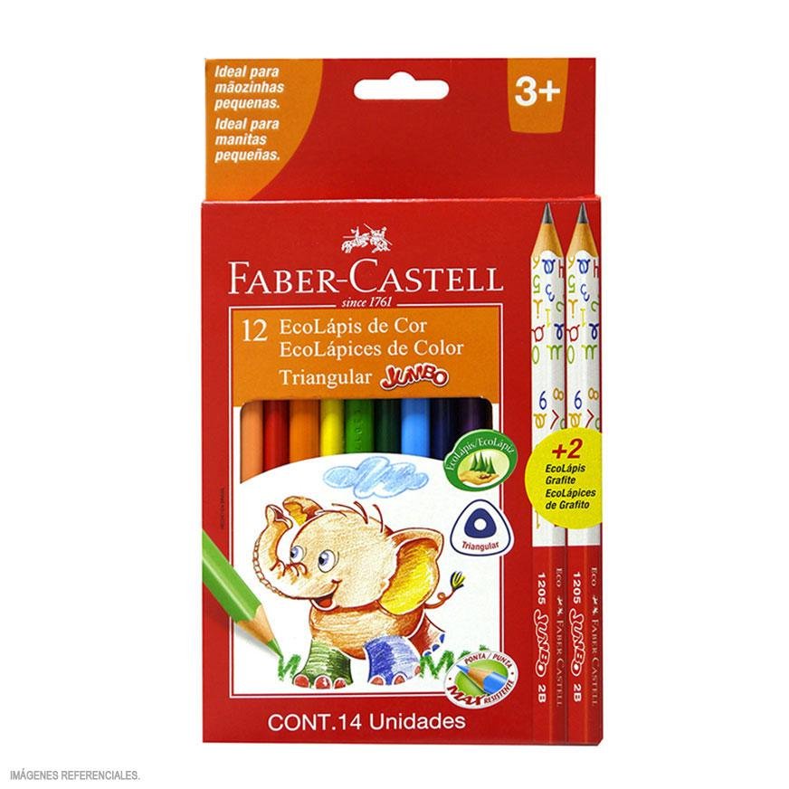 COLORES JUMBO FABER C. X 12 UNID