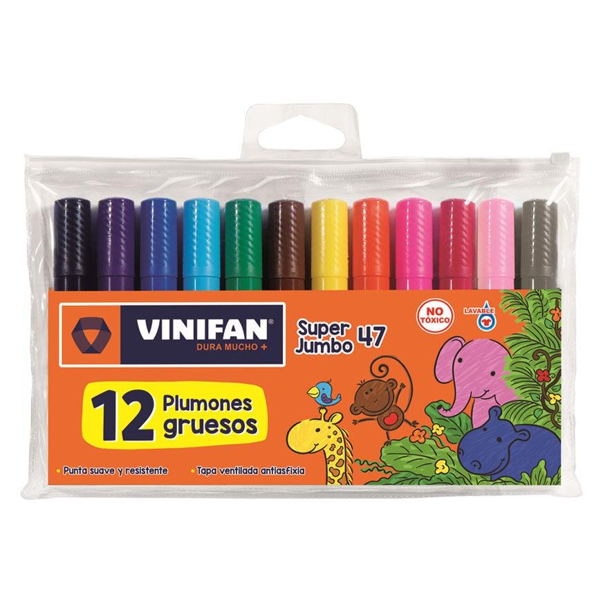 PLUMONES #47 SUPER JUMBO VINIFAN X 12 UNID
