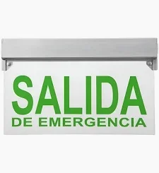 SALIDA DE EMERGENCIA CON LUZ LED