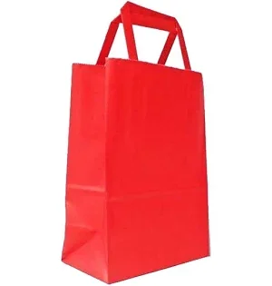 BOLSA DE REGALO 14 X 8 X 20 LISA ROJO