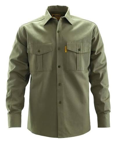CAMISA DE GRAFA MARRON O VERDE OLIVA