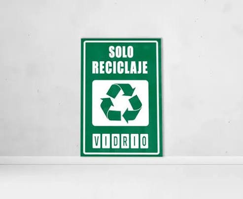 Cartel Recicle Adhesivo