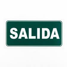 CARTEL DE SALIDA MEDIDA D 11-11