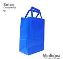 BOLSA DE REGALO 22 X 10 X 30 LISA AZUL