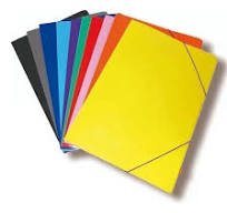 CARPETA 3 SOLAPAS C/ ELASTICO OFICIO VARIOS COLORES