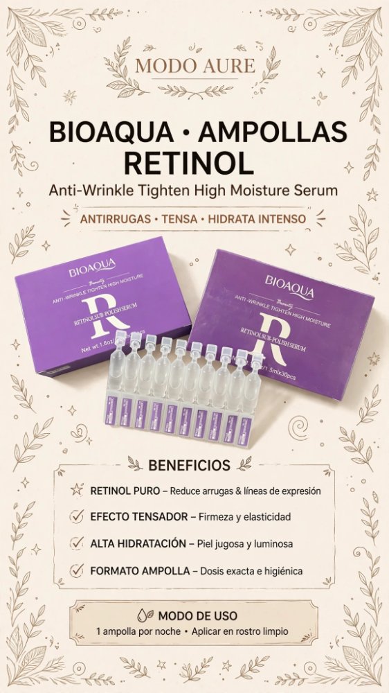 SERUM 30 AMPOLLAS RETINOLMONODOSIS RETINOL BIOAQUA