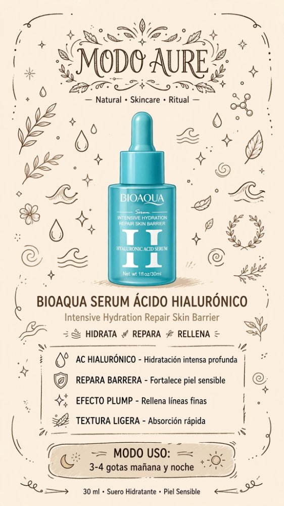 SERUM FACIAL ACIDO HIALURONICO PREMIUN BIOAQUA