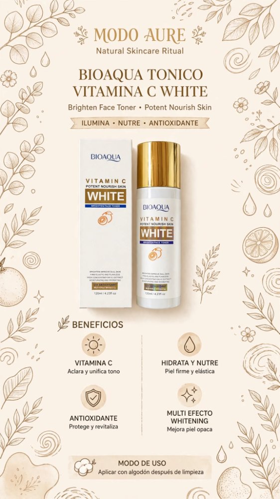 TONICO FACIAL ILUMINADOR CON VITAMINA C