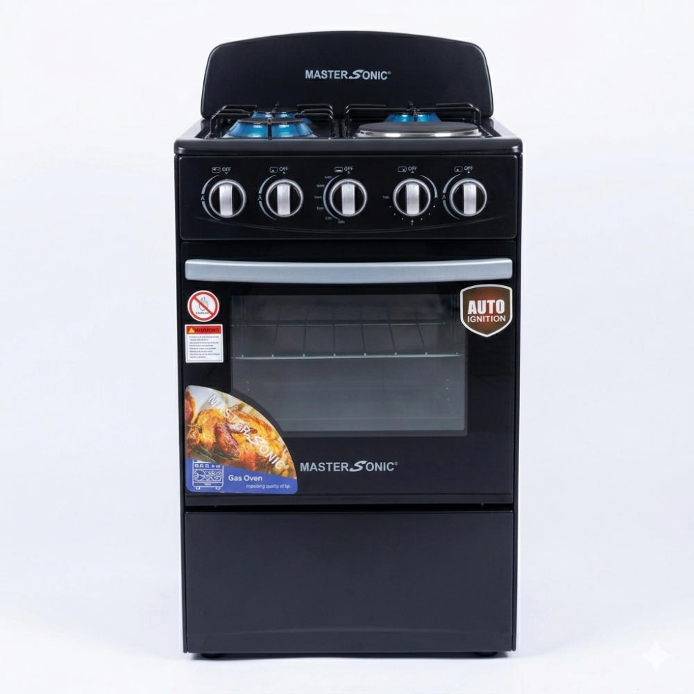 COCINA MASTER SONIC MS-GS4301E 3 QUEMADORES 1 QUEMADOR ELECTRICO