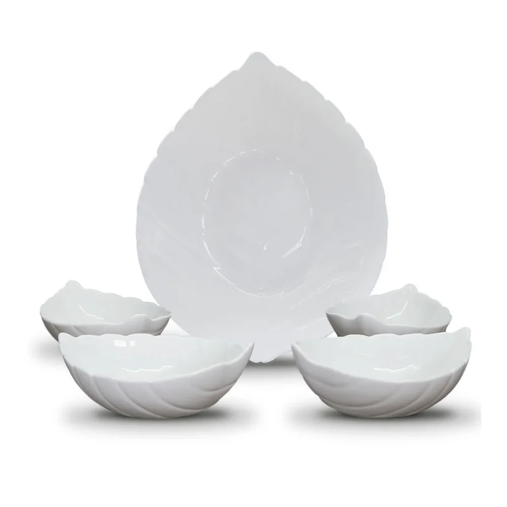 Ensaladeras Vitrocerámica 5 Piezas Home Elementos